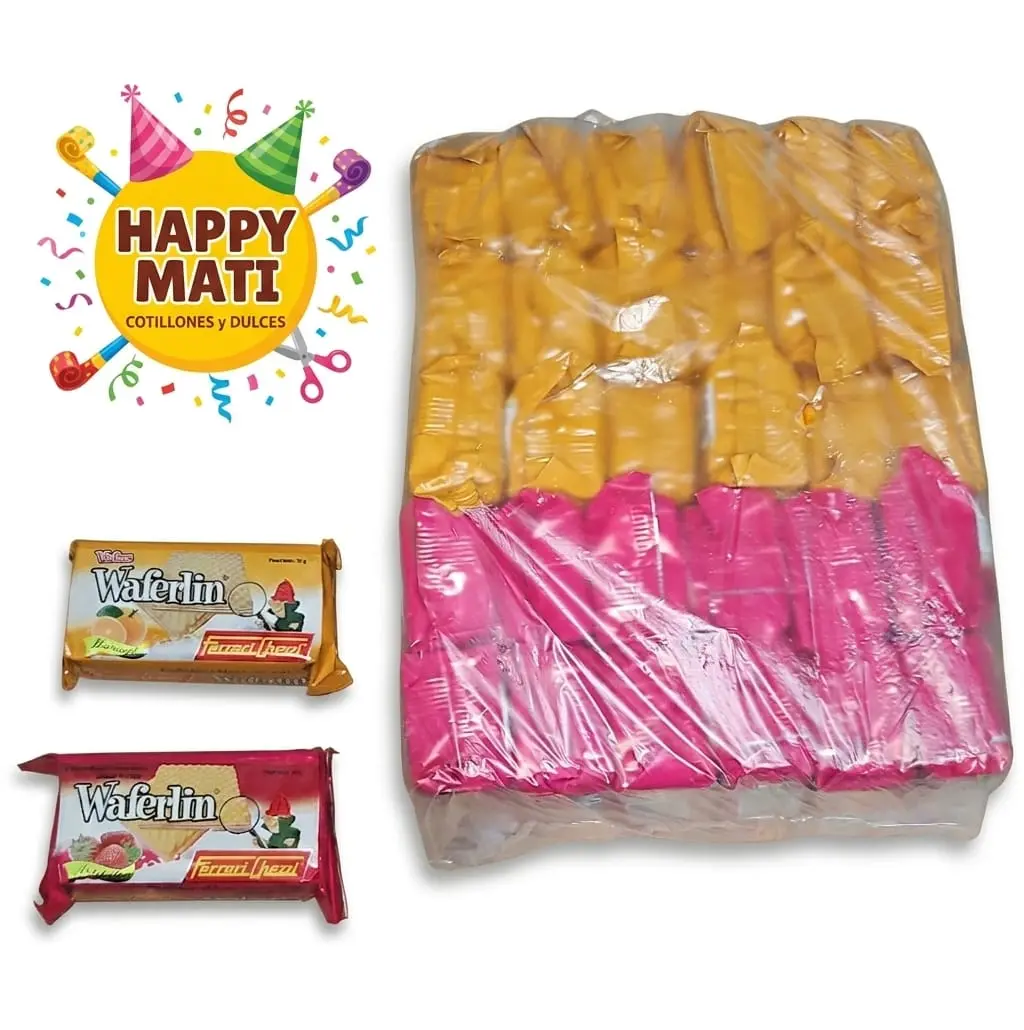 WAFER FERRARY NARANJA Y FRUTILLA