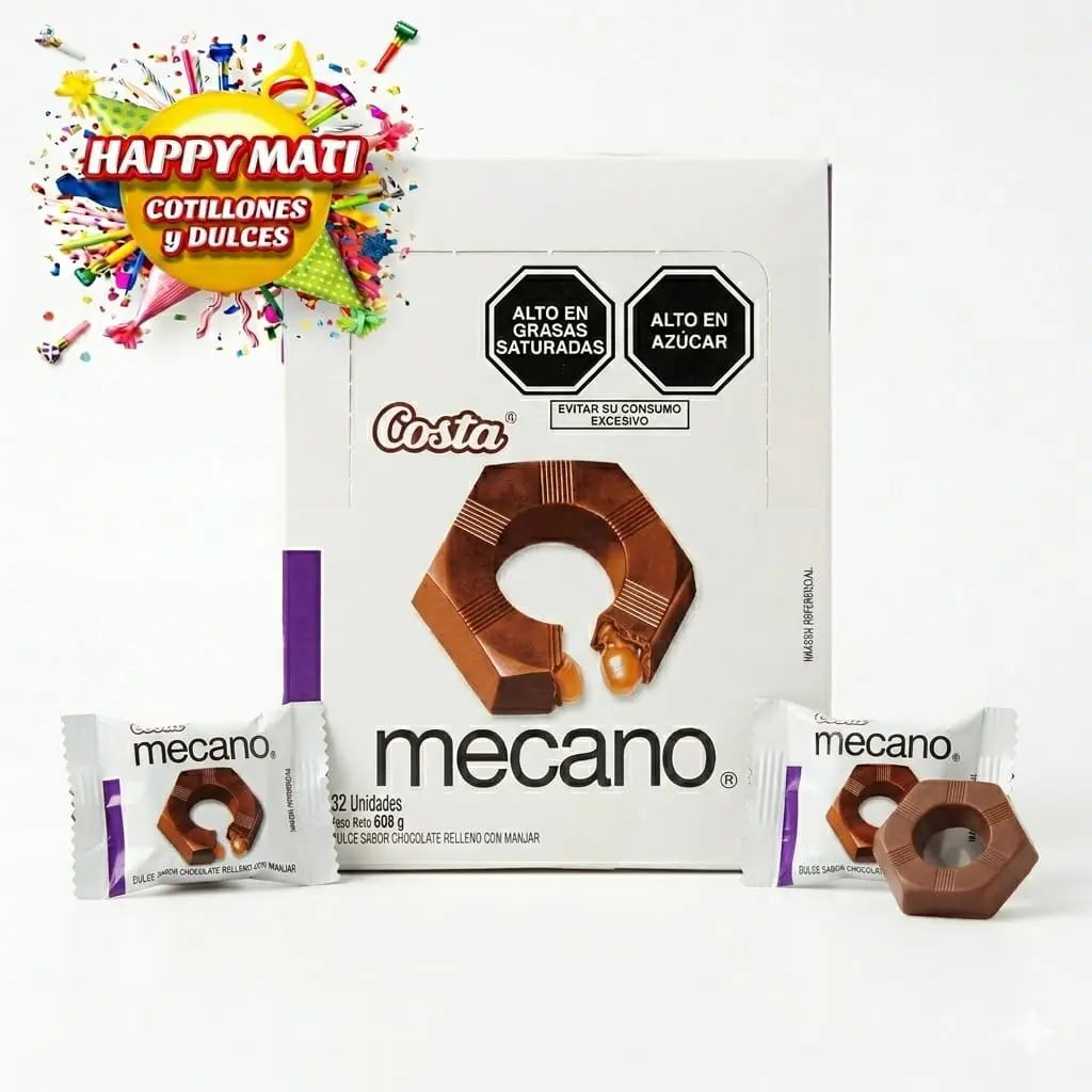 MECANO CON MANJAR DE 32 UNIDADES