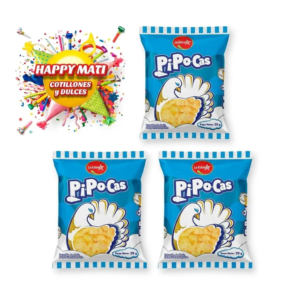 PIPOCA ESTRELLA DE 20 UNIDADES