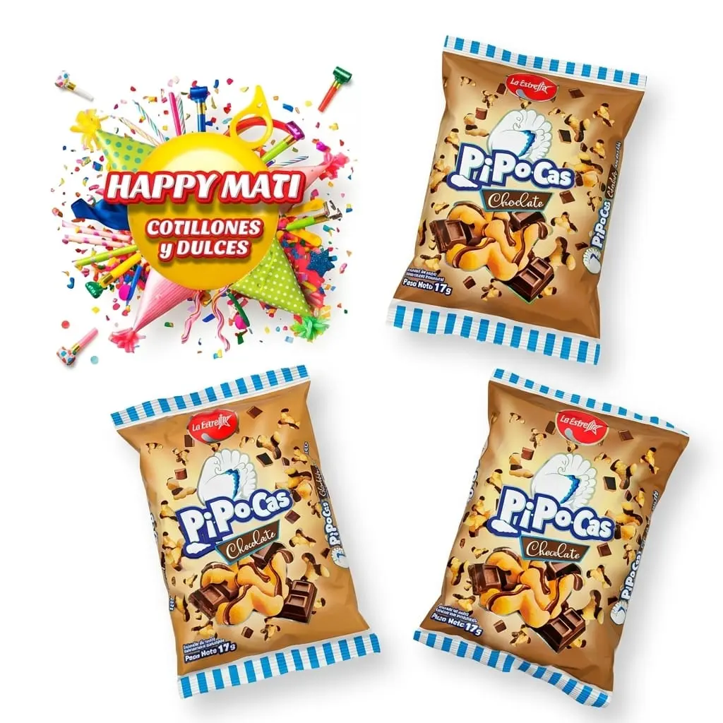 PIPOCA CHOCOLATE ESTRELLA DE 20 UNIDADES