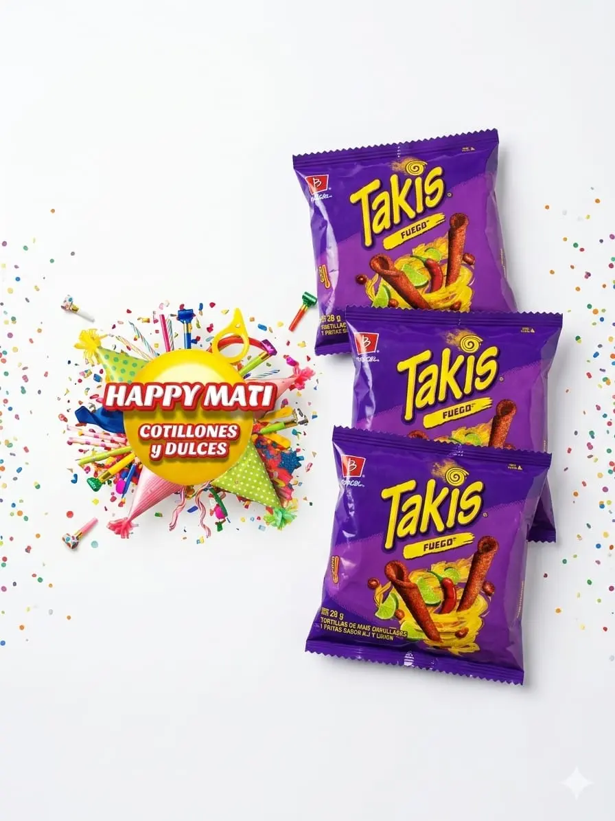 TAKIS PEQUEÑO FUEGO DE 12 UNIDADES