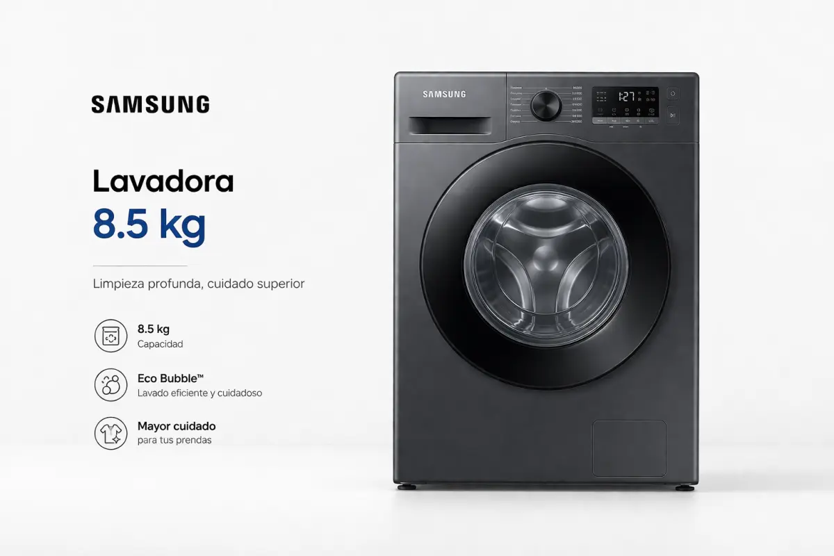 LAVADORA SAMSUNG 8.5KG FRONTAL